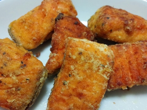 【幼児食】鮭のカレー揚げ